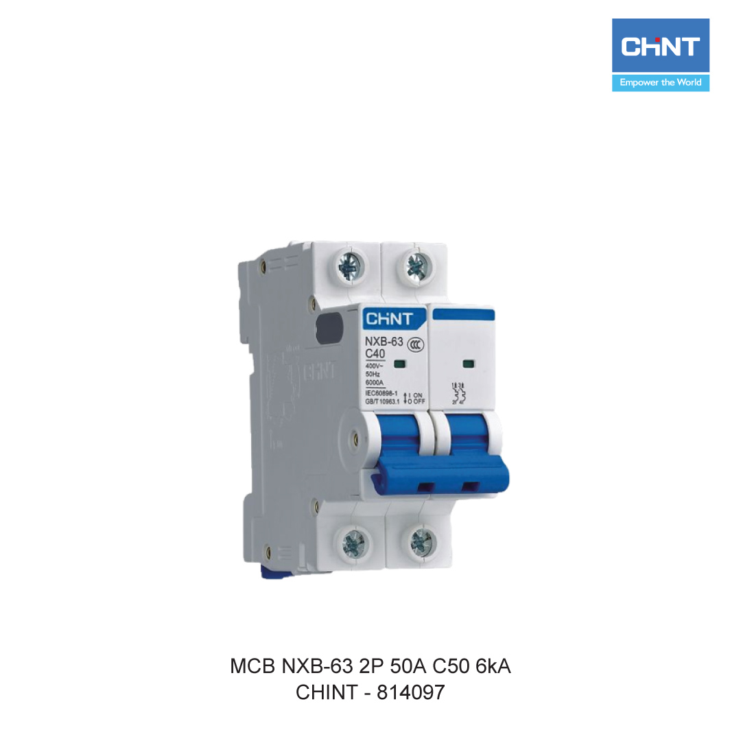 MCB NXB-63 2P 50A C50 6kA