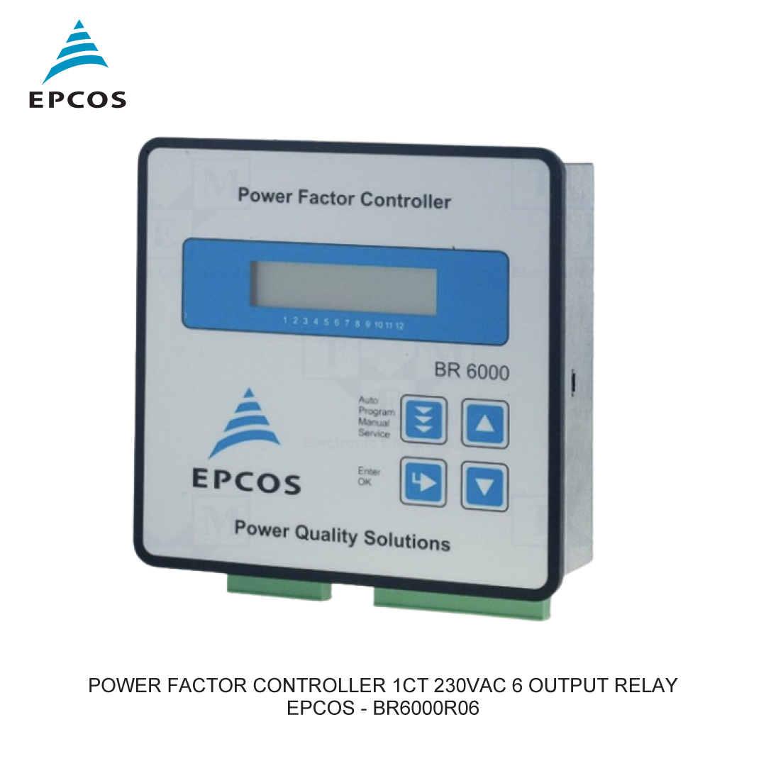 POWER FACTOR CONTROLLER 1CT 230VAC 6 OUTPUT RELAY
