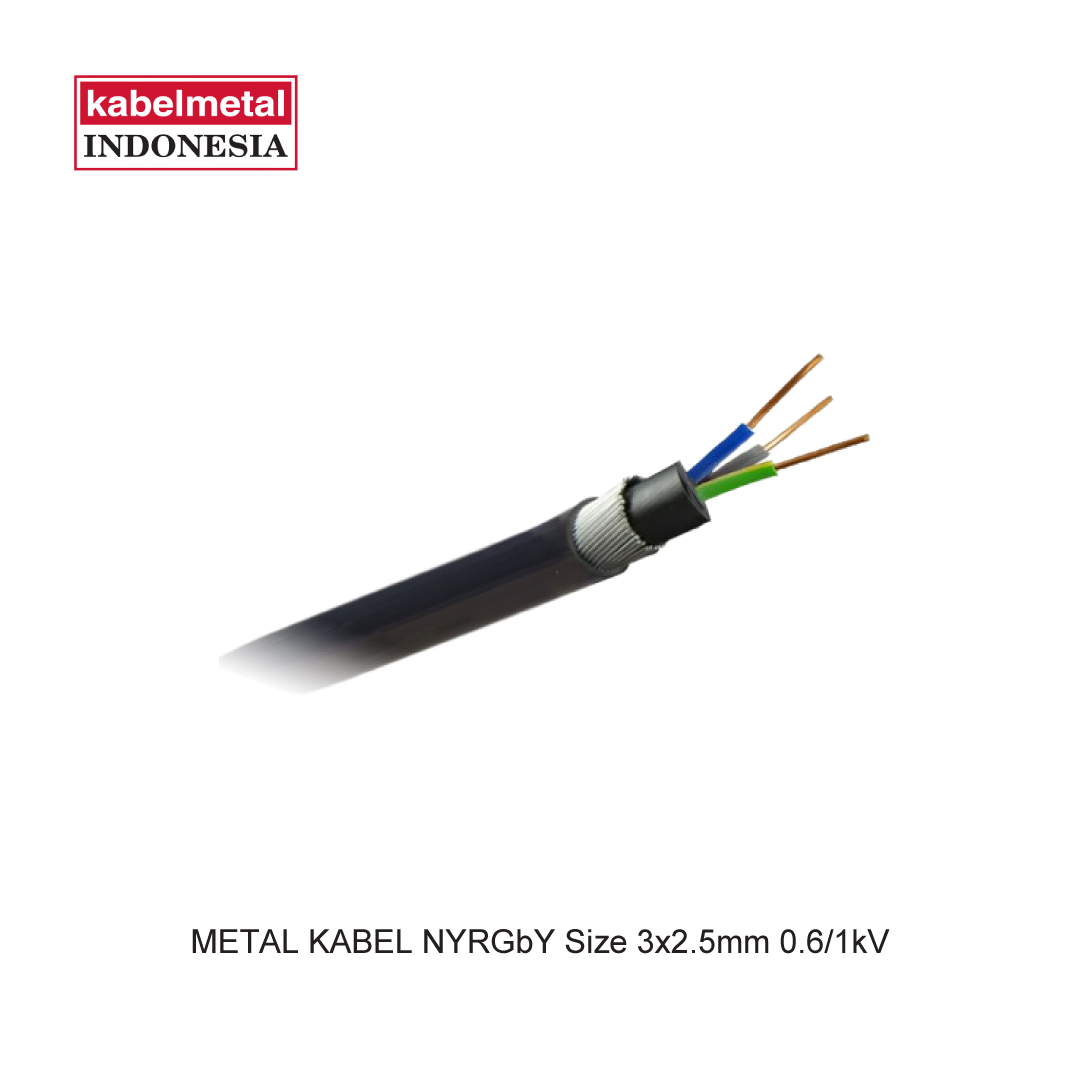 METAL KABEL NYRGbY Size 3x2.5mm 0.6/1kV