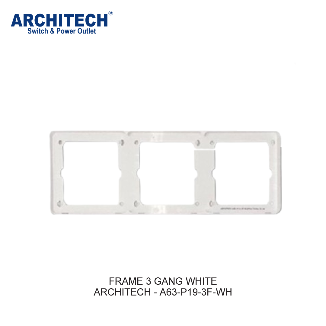FRAME 3 GANG PUTIH