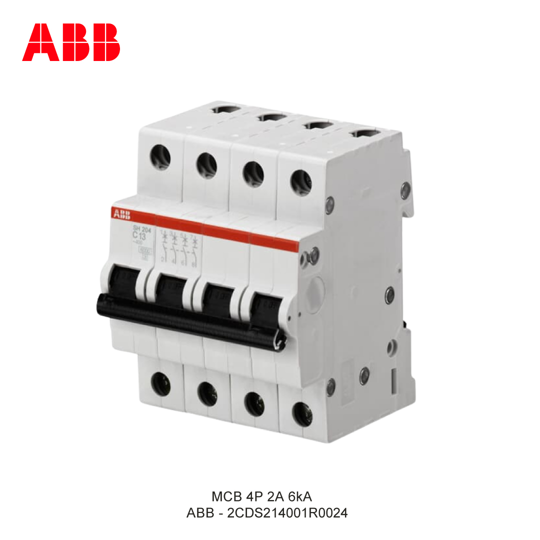 MCB 4P 2A 6kA CURVA C