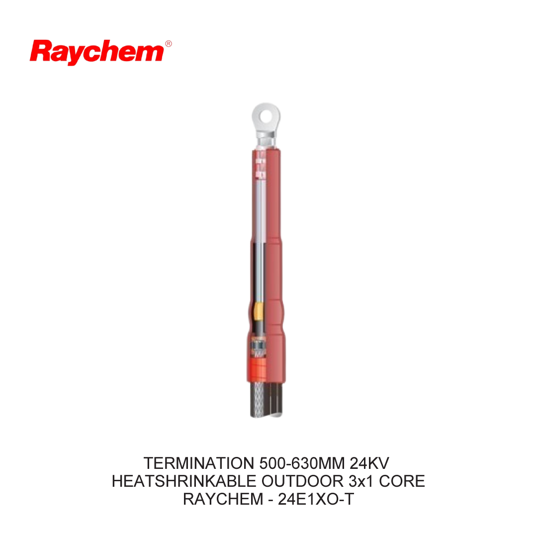 TERMINATION 500-630MM 24KV HEATSHRINKABLE OUTDOOR 3x1 CORE