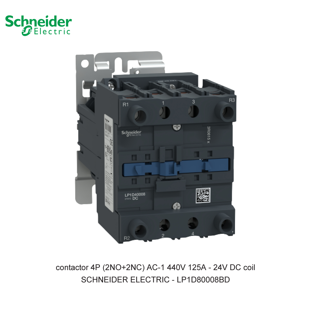 contactor 4P (2NO+2NC) AC-1 440V 125A - 24V DC coil