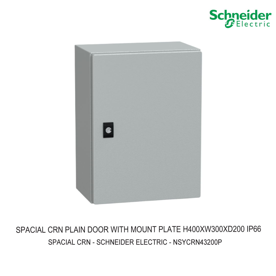 SPACIAL CRN PLAIN DOOR WITH MOUNT PLATE H400XW300XD200 IP66 IK10 RAL7035