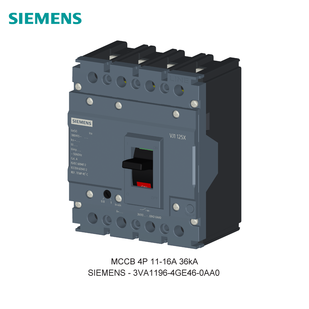 MCCB 4P 11-16A 36kA