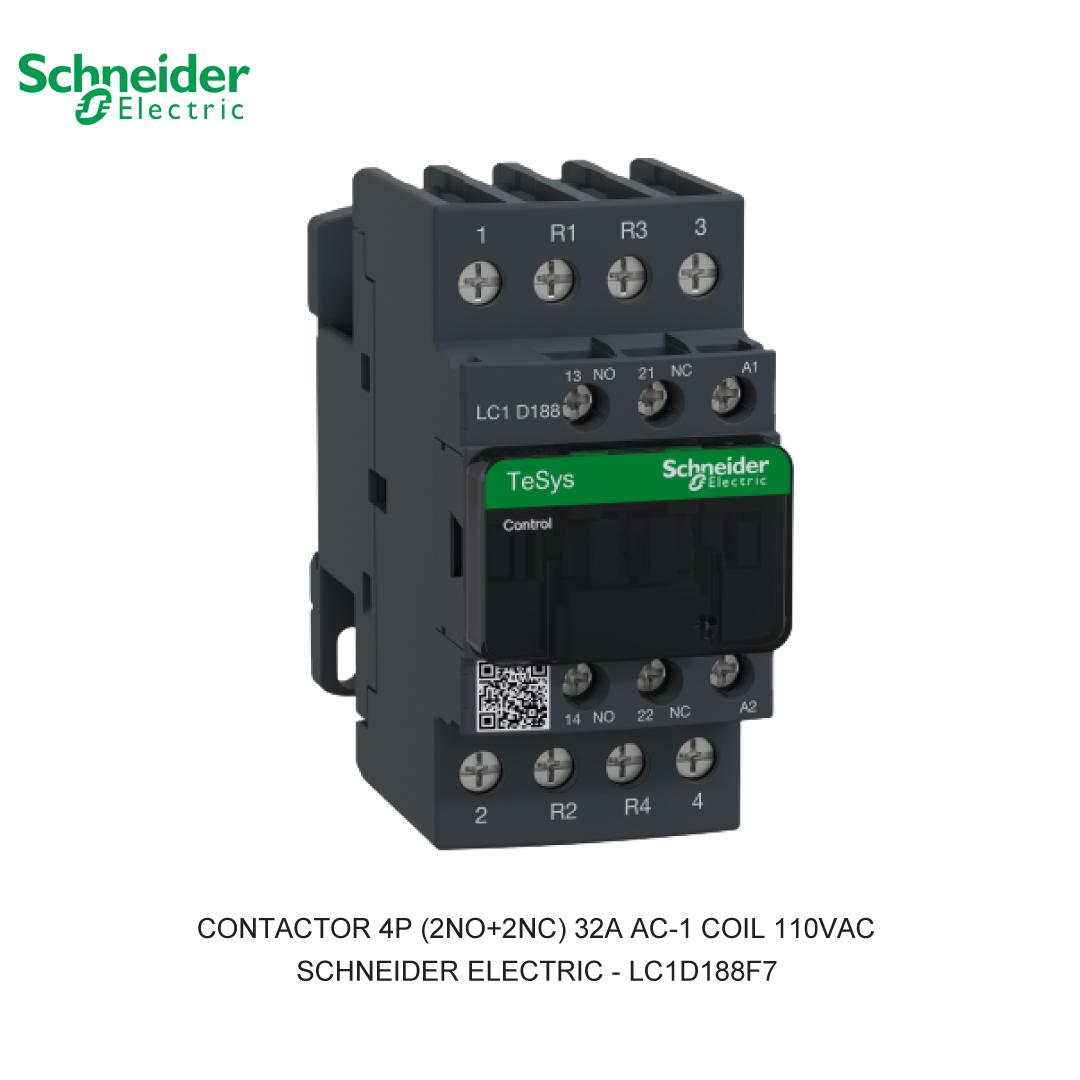 CONTACTOR 4P (2NO+2NC) 32A AC-1 COIL 110VAC