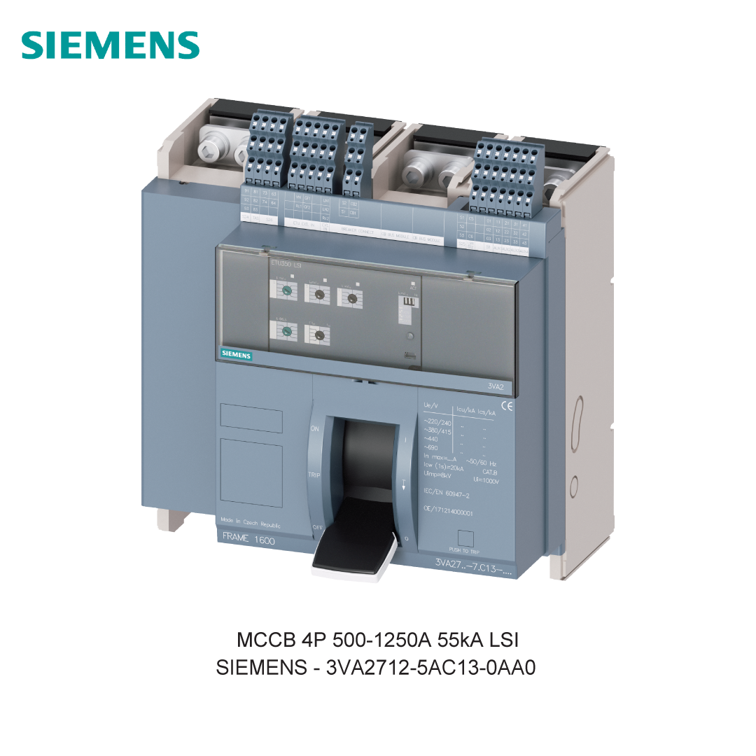 MCCB 4P 500-1250A 55kA LSI