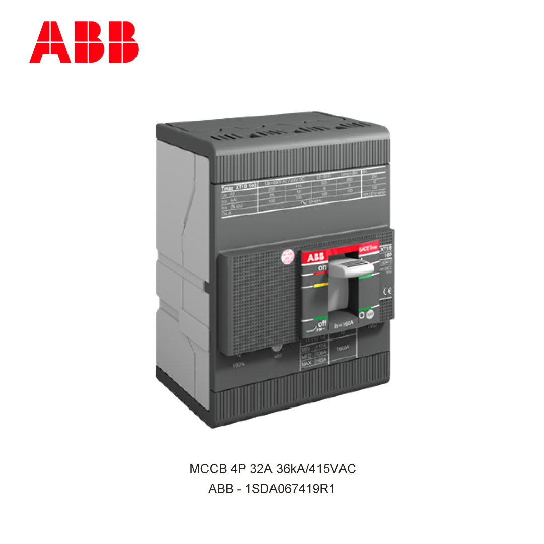 MCCB 4P 32A 36kA/415VAC
