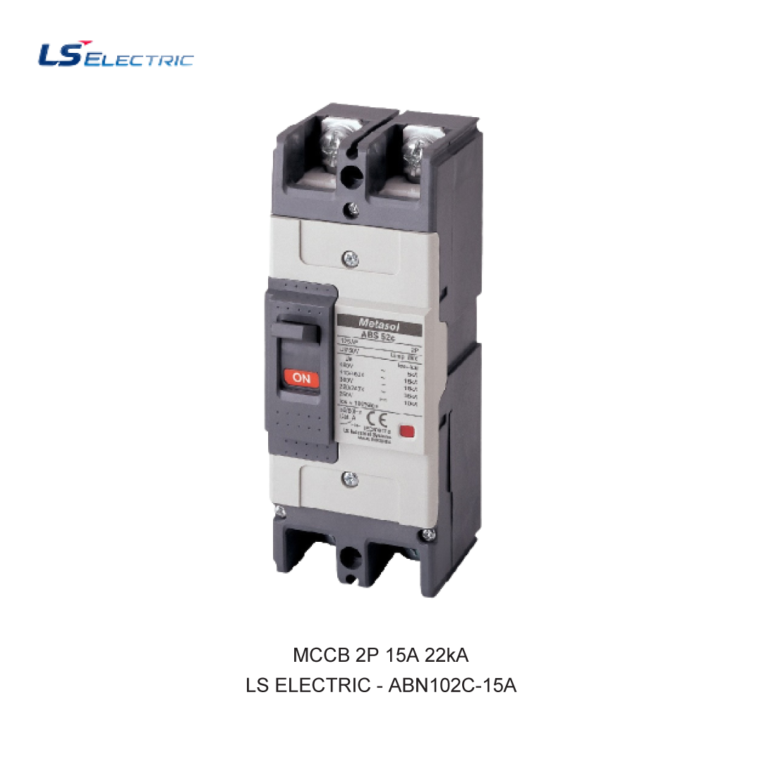MCCB 2P 15A 22kA