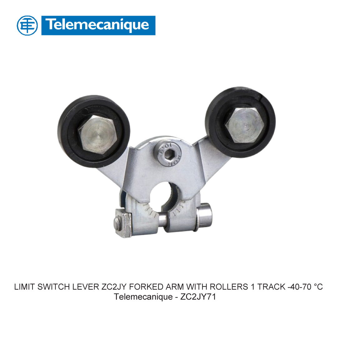 LIMIT SWITCH LEVER ZC2JY FORKED ARM WITH ROLLERS 1 TRACK -40-70 °C