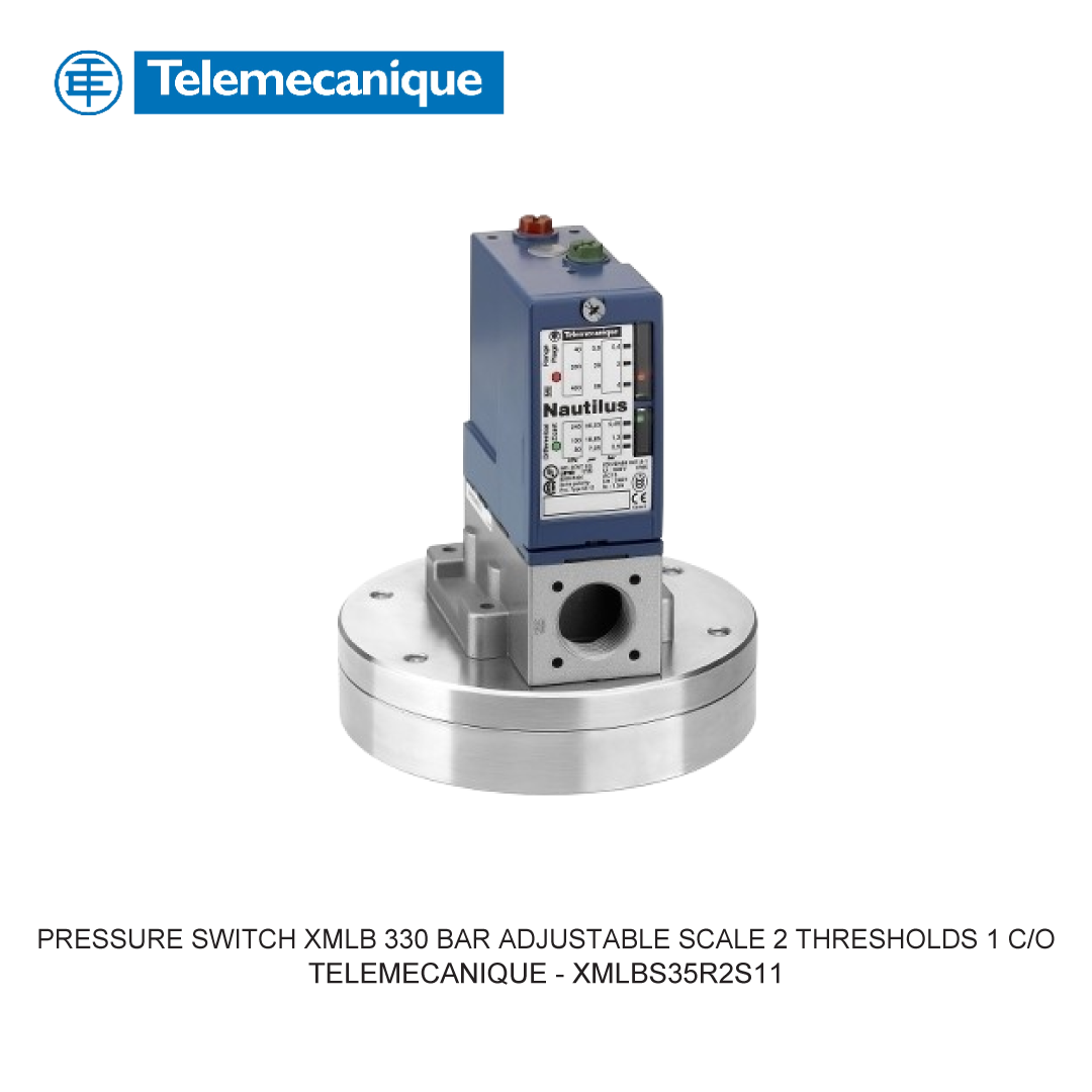 PRESSURE SWITCH XMLB 330 BAR ADJUSTABLE SCALE 2 THRESHOLDS 1 C/O