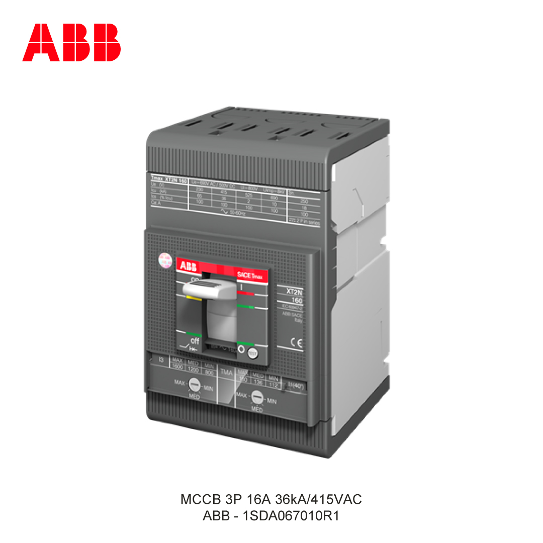 MCCB 3P 16A 36kA/415VAC