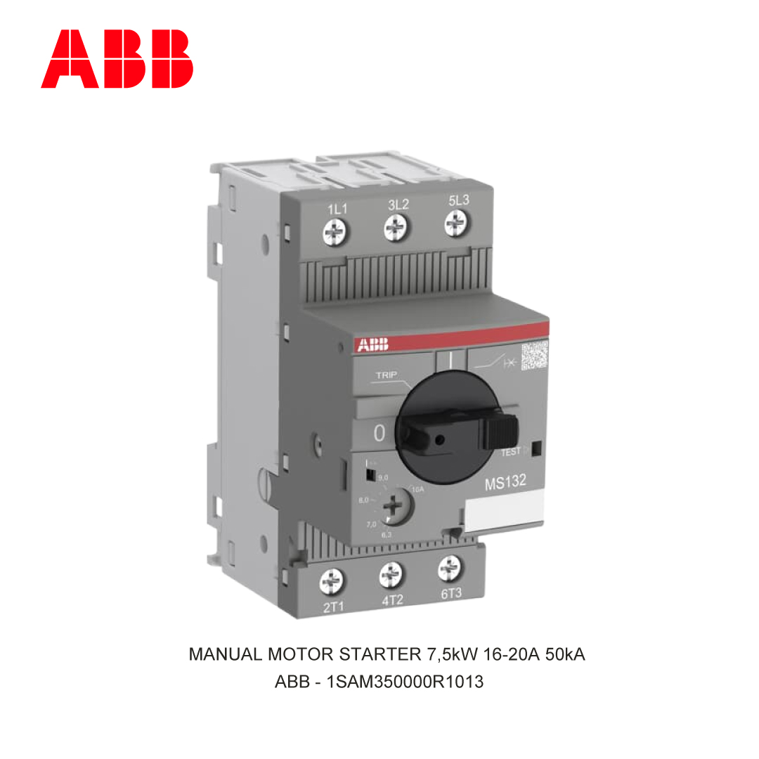 MANUAL MOTOR STARTER 7,5kW 16-20A 50kA