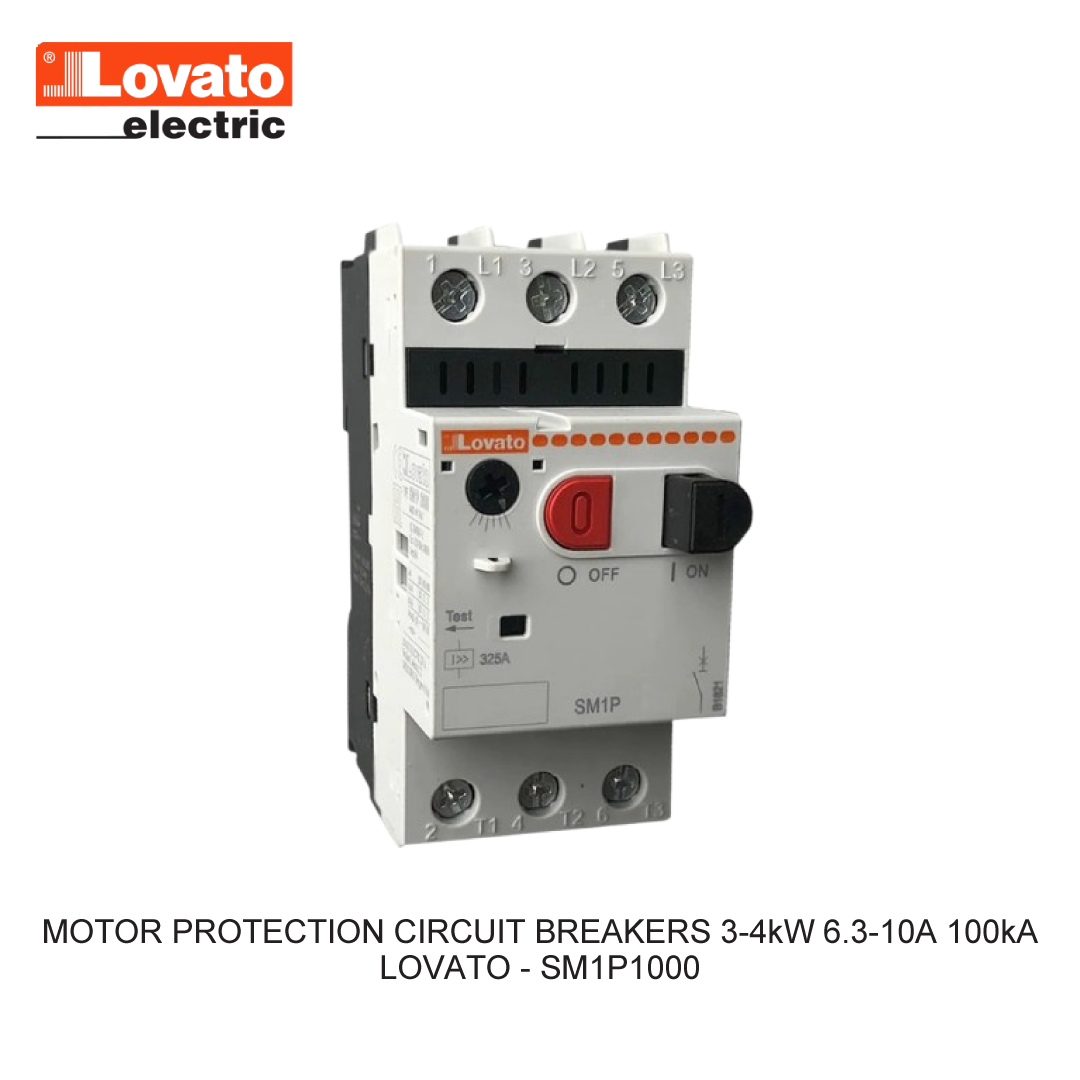 MOTOR PROTECTION CIRCUIT BREAKERS 3-4kW 6.3-10A 100kA