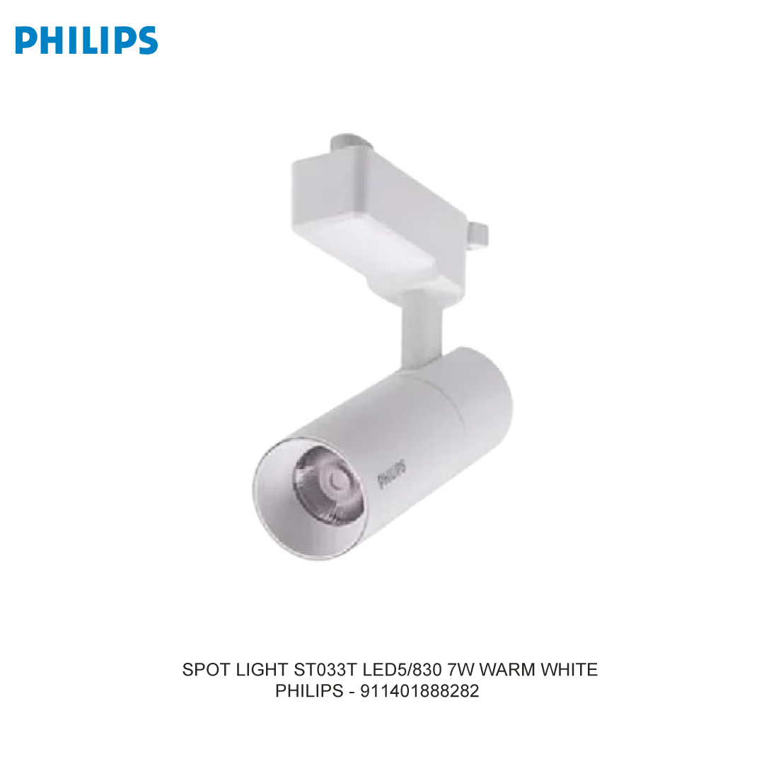 PHILIPS LAMPU SPOT ST033T LED5/830 7W WARM WHITE RUMAH LAMPU PUTIH
