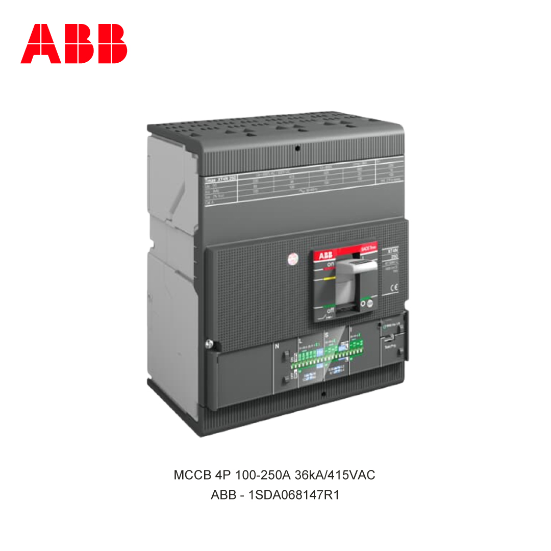 MCCB 4P 100-250A 36kA/415VAC