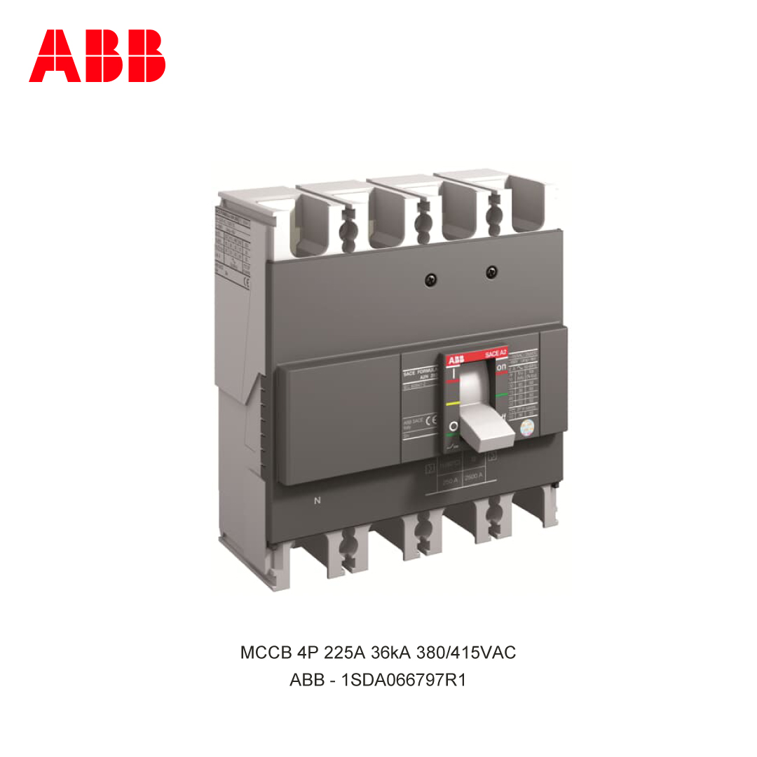 MCCB 4P 225A 36kA 380/415VAC