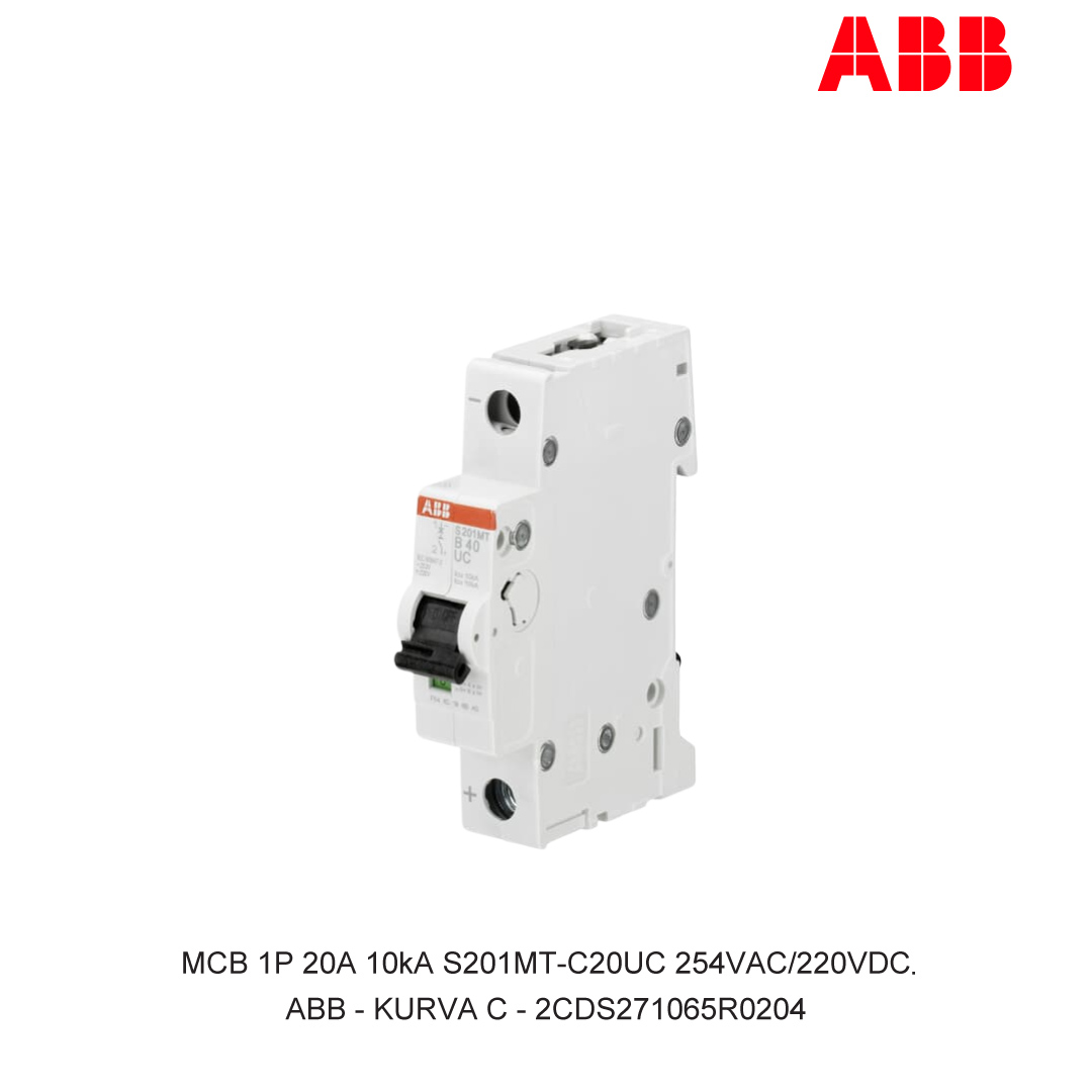 MCB 1P 20A 10kA CURVA C