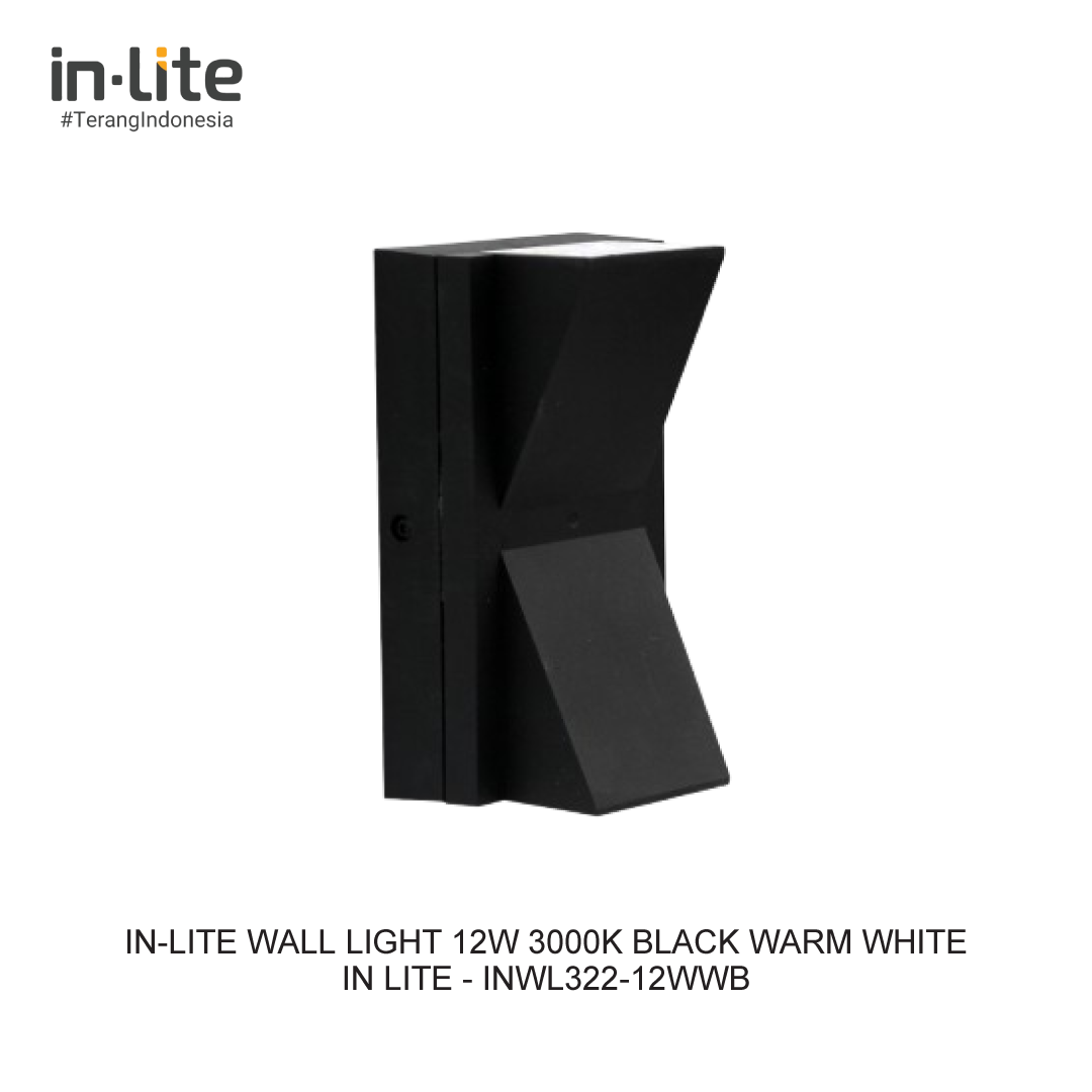 IN-LITE WALL LIGHT 12W 3000K BLACK