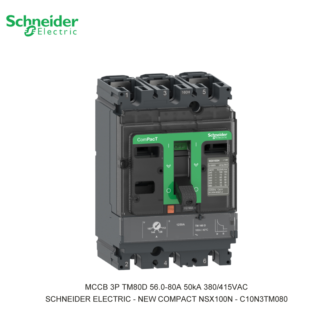 MCCB 3P TM80D 56.0-80A 50KA 380/415VAC