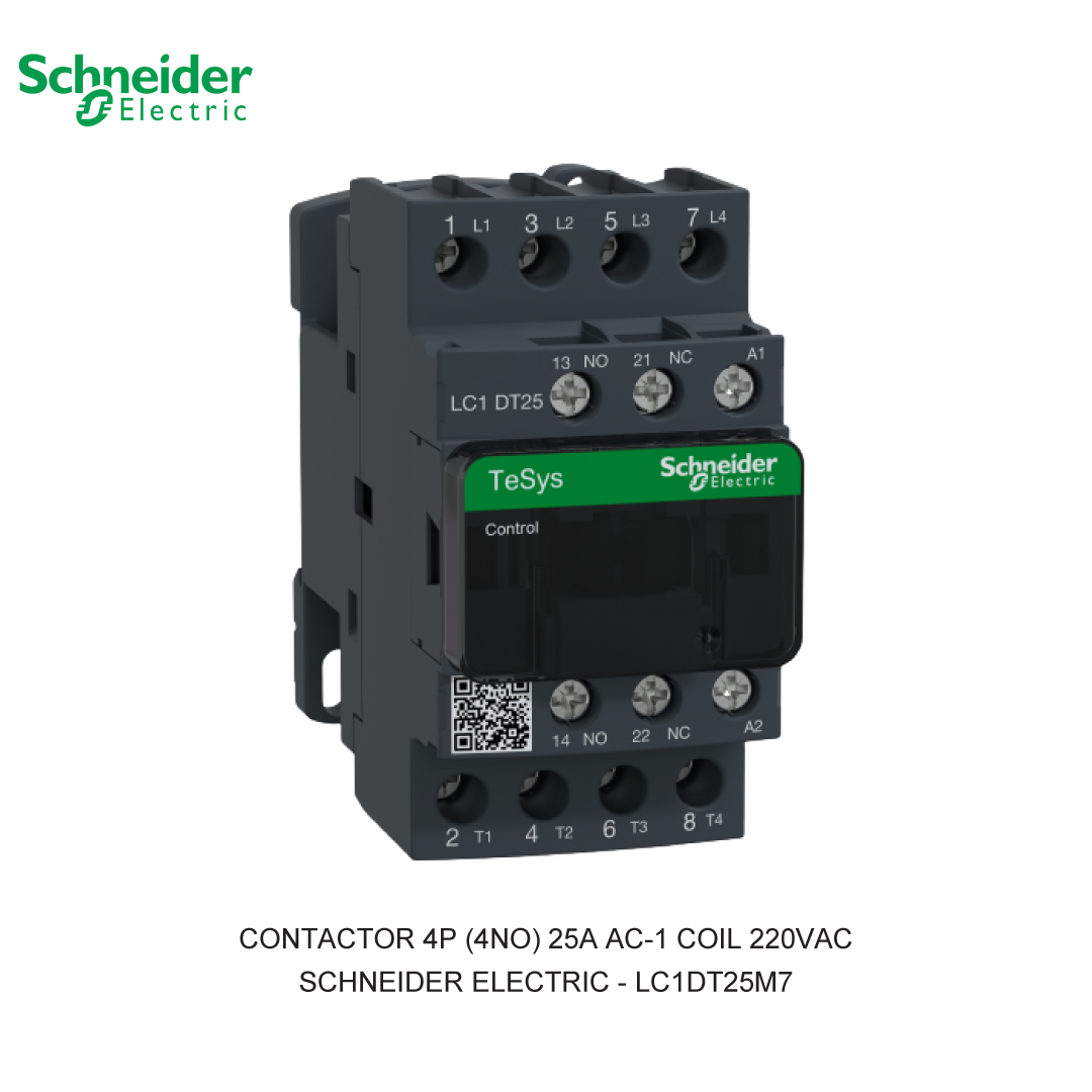 CONTACTOR 4P (4NO) 25A AC-1 COIL 220VAC