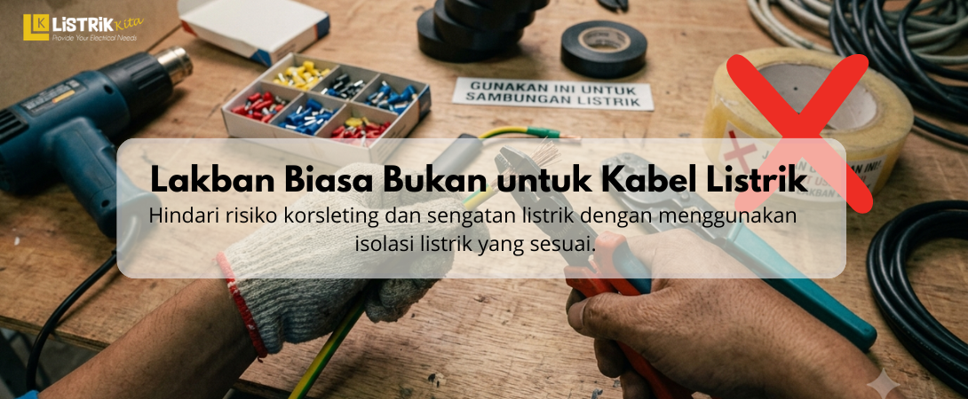Jangan Sambung Kabel dengan Lakban Biasa