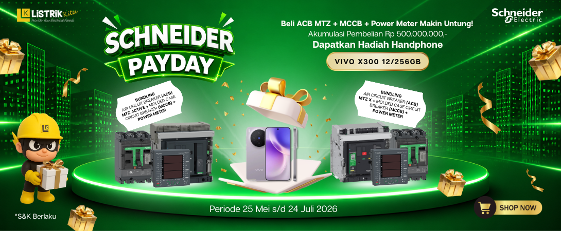 Schneider Payday, Belanja Listrik, Bonus Gadget Premium!