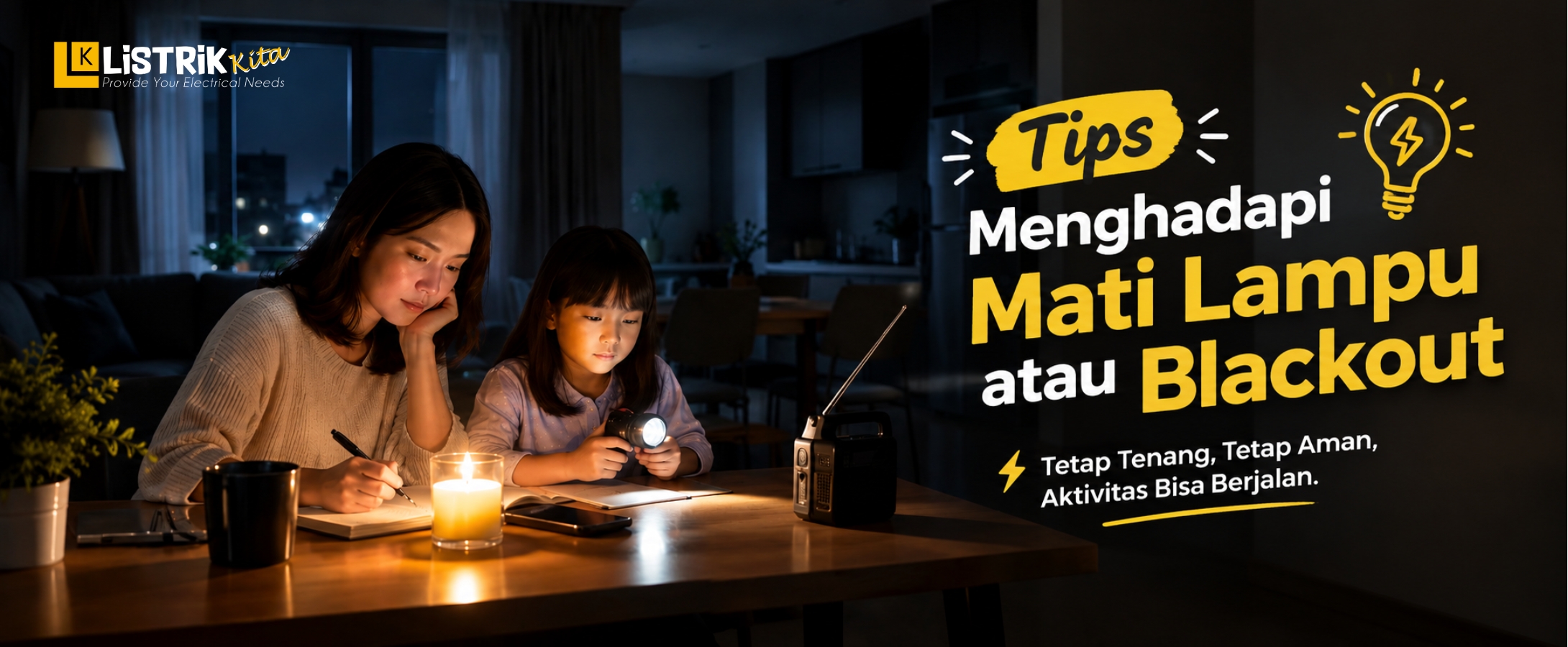 6 Tips Menghadapi Mati Lampu atau Blackout