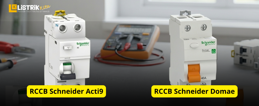 Perbedaan RCCB Schneider Acti9 vs Domae