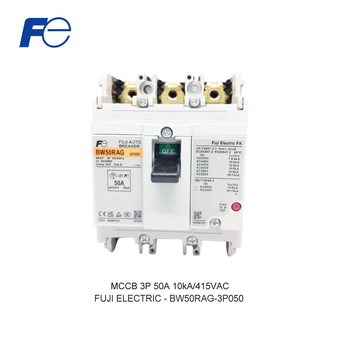 MCCB 3P 50A 10kA/415VAC