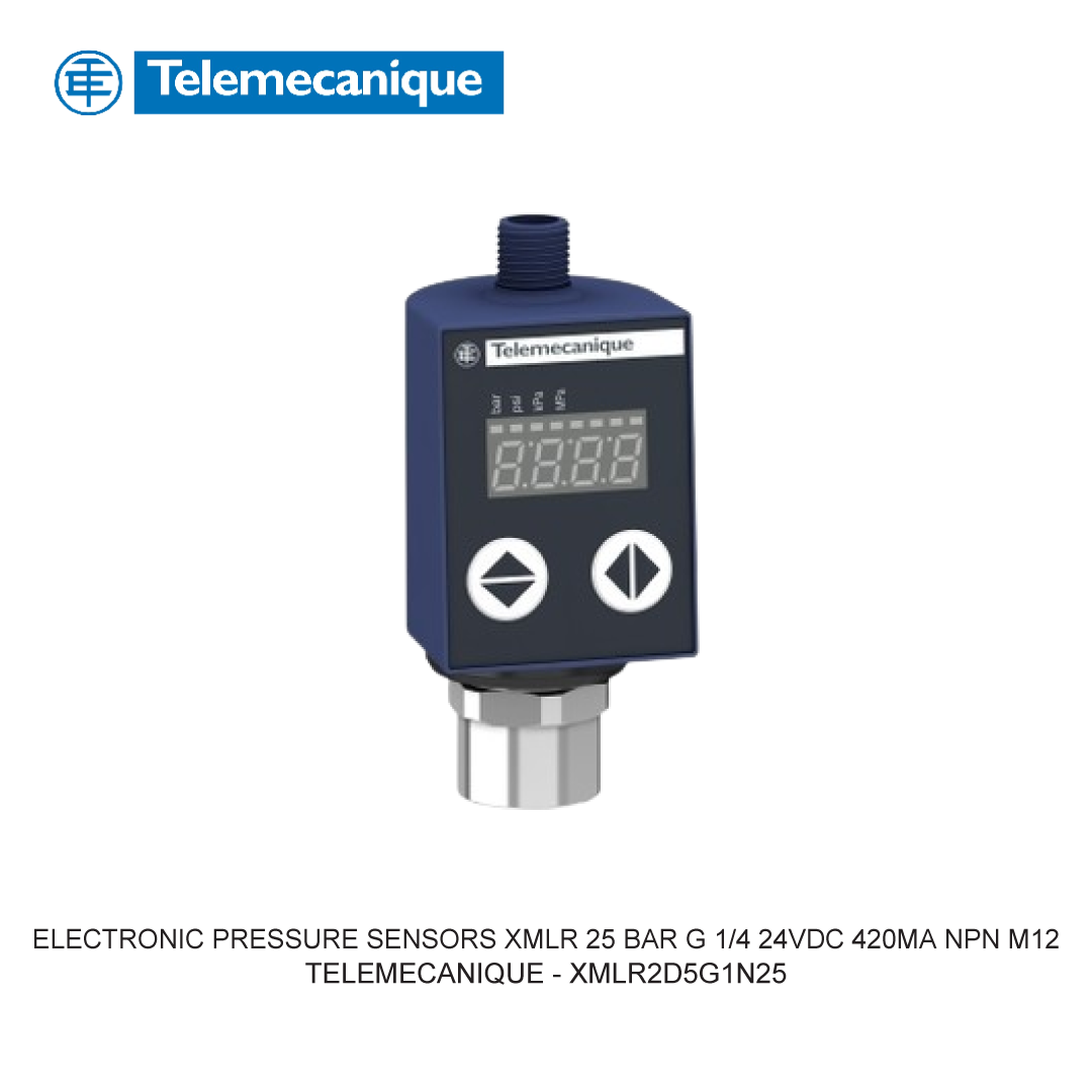 ELECTRONIC PRESSURE SENSORS XMLR 25 BAR G 1/4 24VDC 420MA NPN M12
