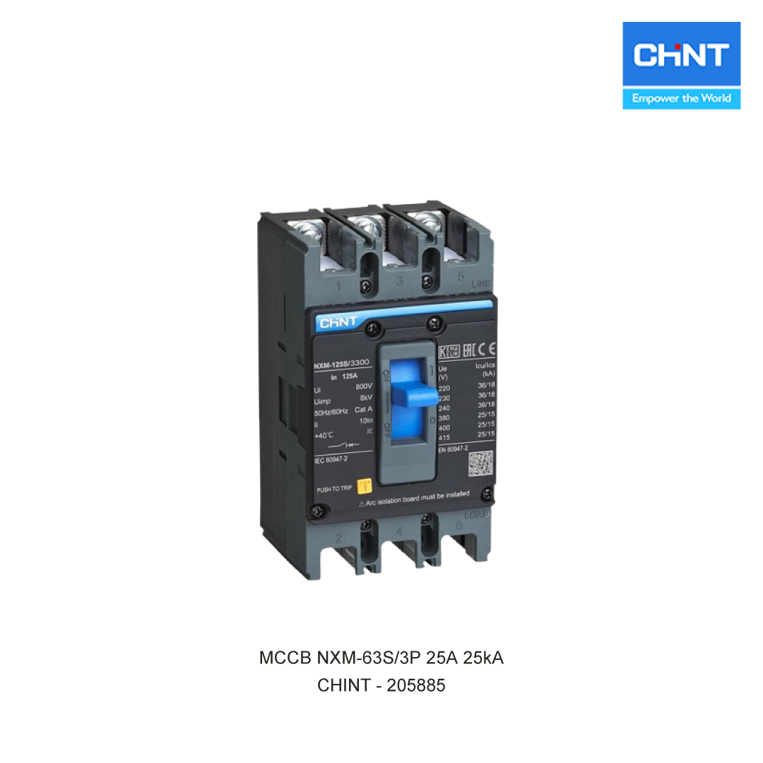 MCCB NXM-63S/3P 25A 25kA