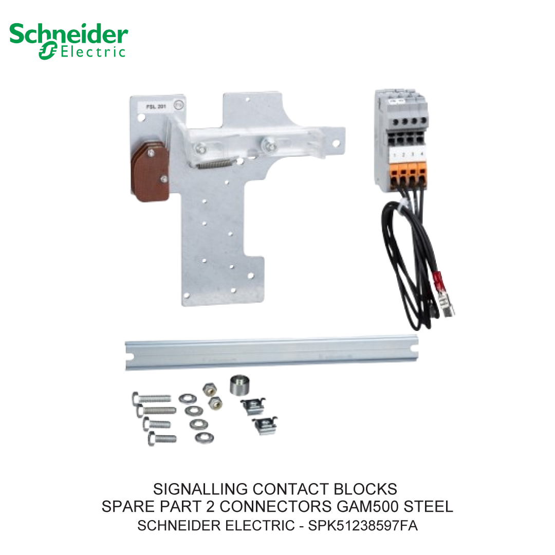 SIGNALLING CONTACT BLOCKS SPARE PART 2 CONNECTORS GAM500 STEEL