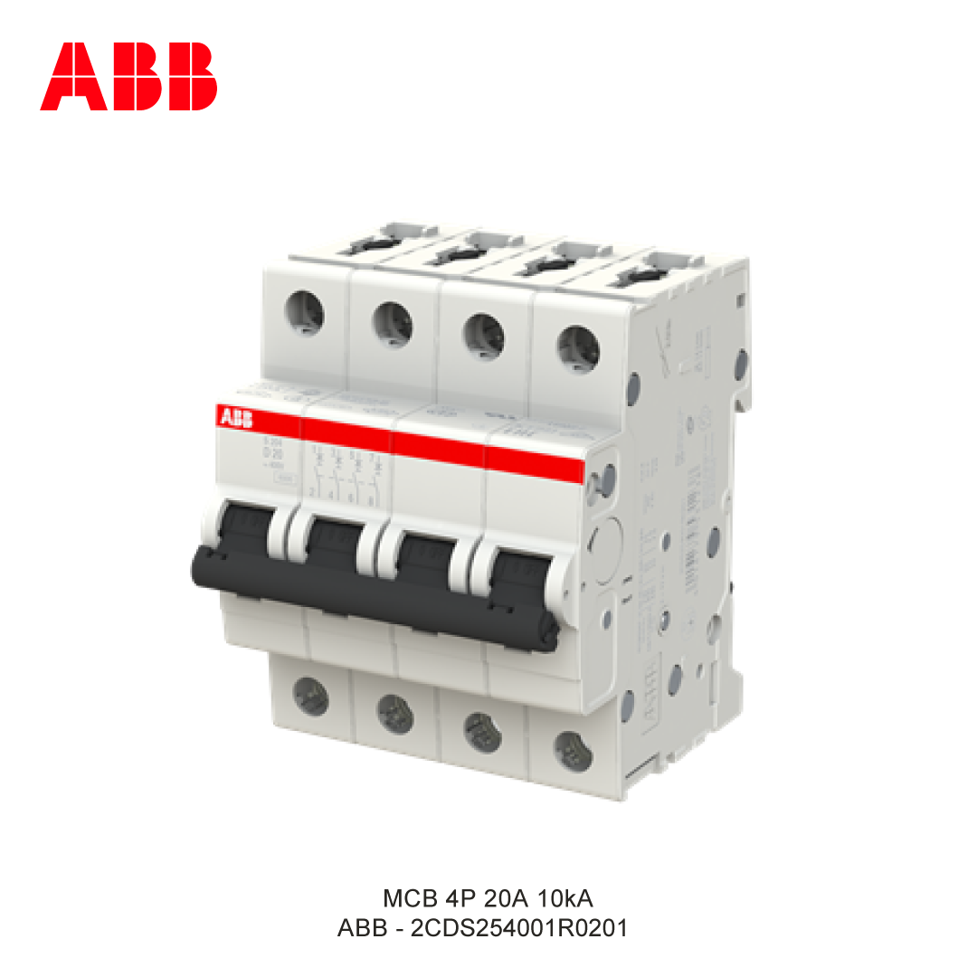 MCB 4P 20A 6kA/10kA CURVA D