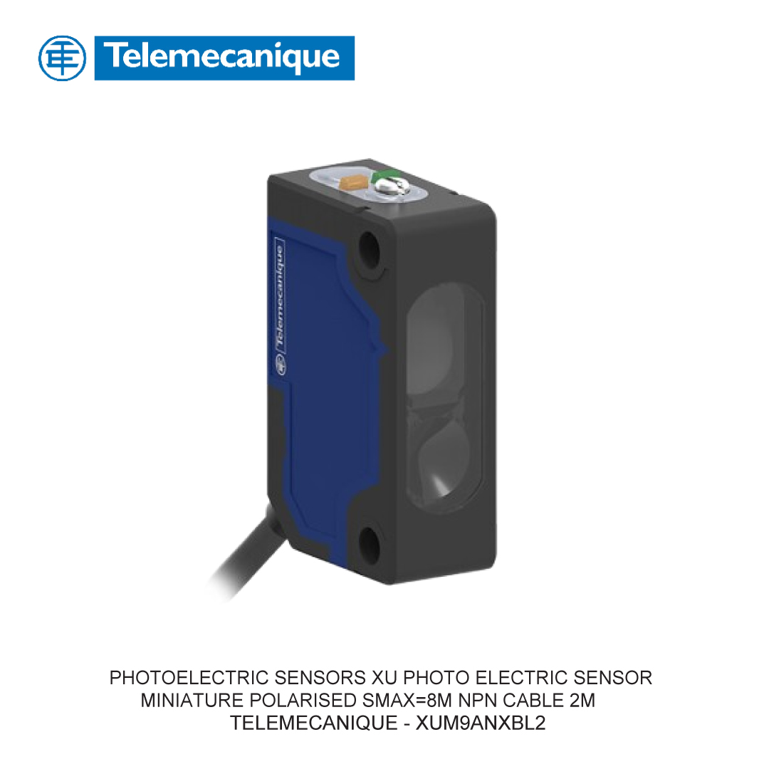 PHOTOELECTRIC SENSORS XU PHOTO ELECTRIC SENSORMINIATURE POLARISED SMAX=8M NPN CABLE 2M