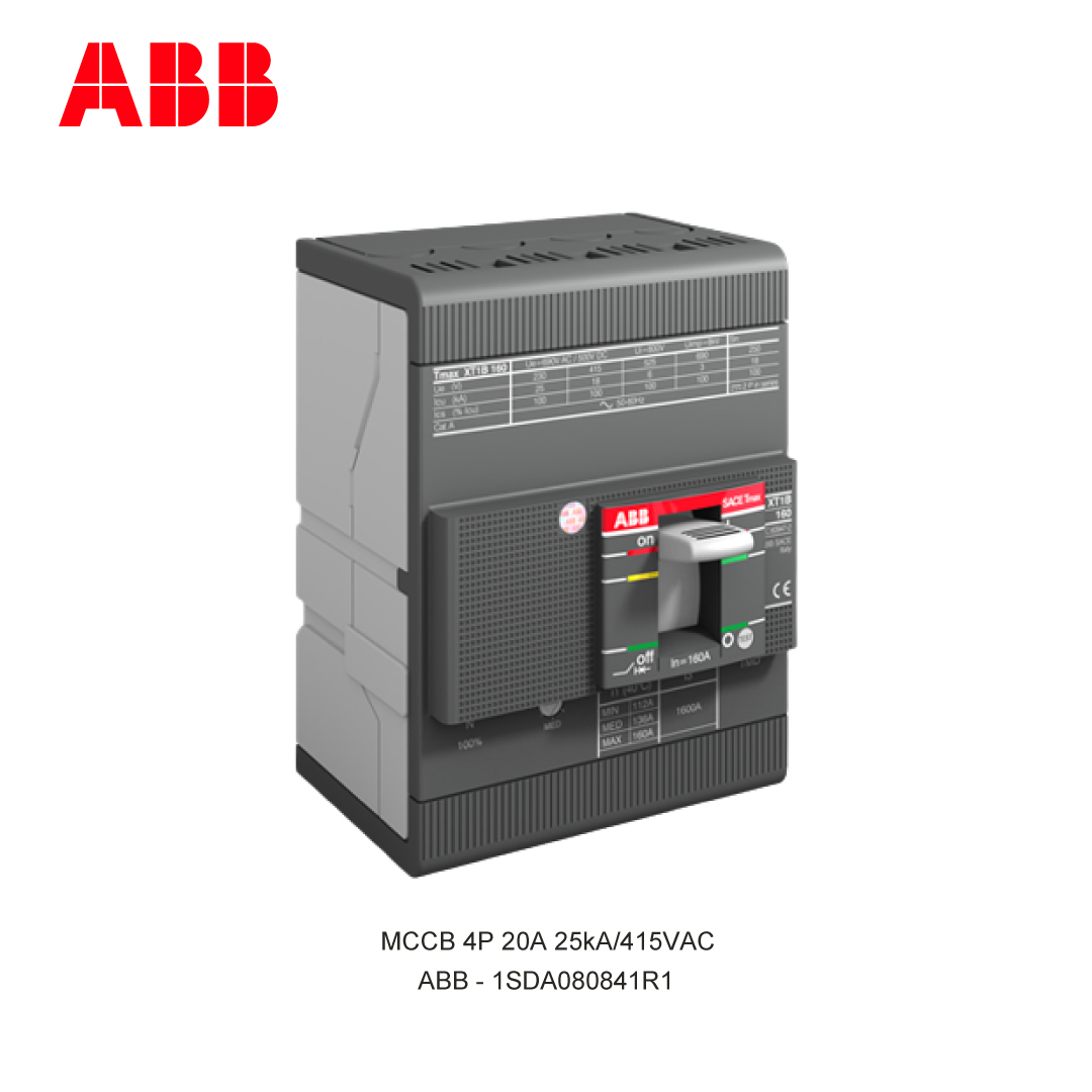 MCCB 4P 20A 25kA/415VAC