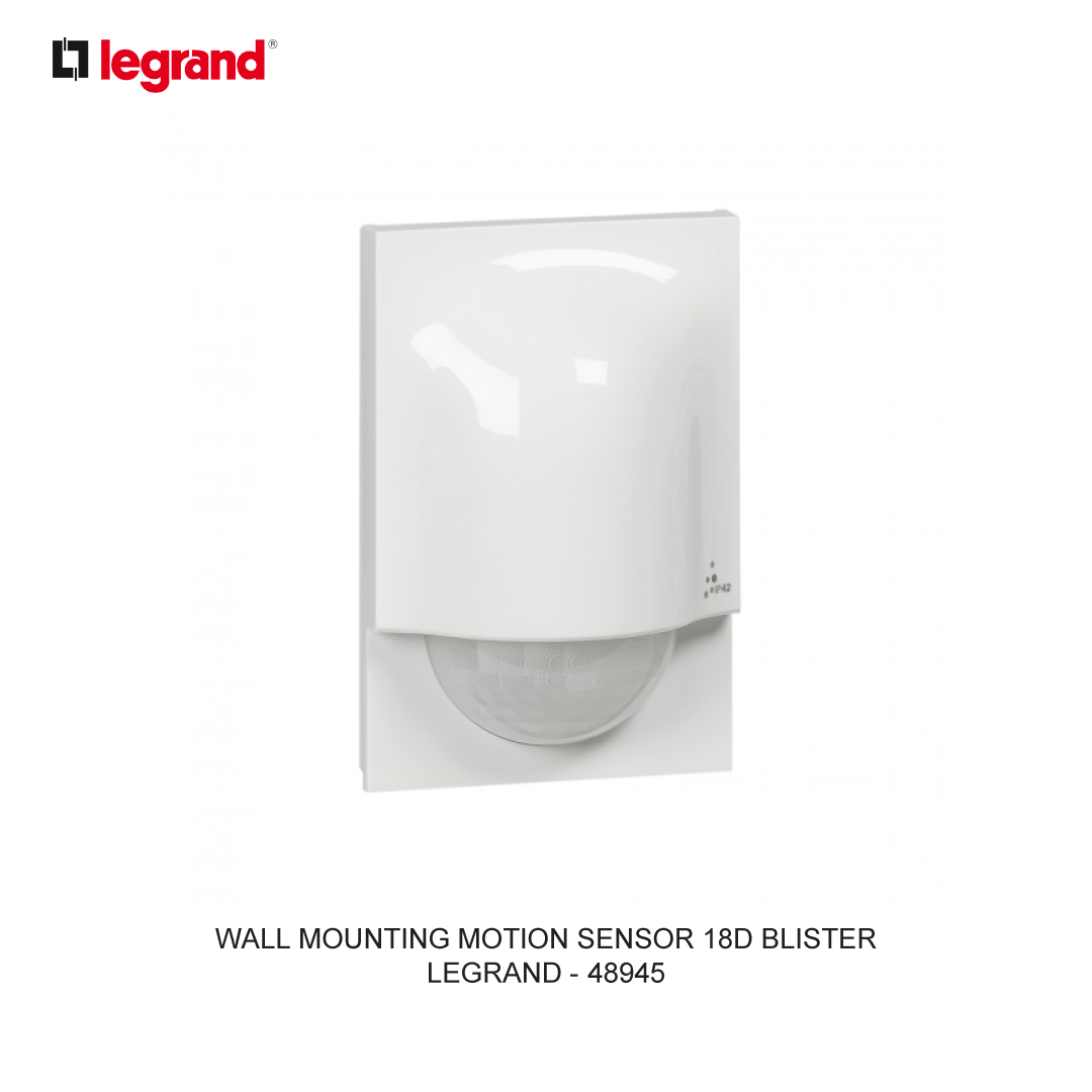 WALL MOUNTING MOTION SENSOR 18D BLISTER