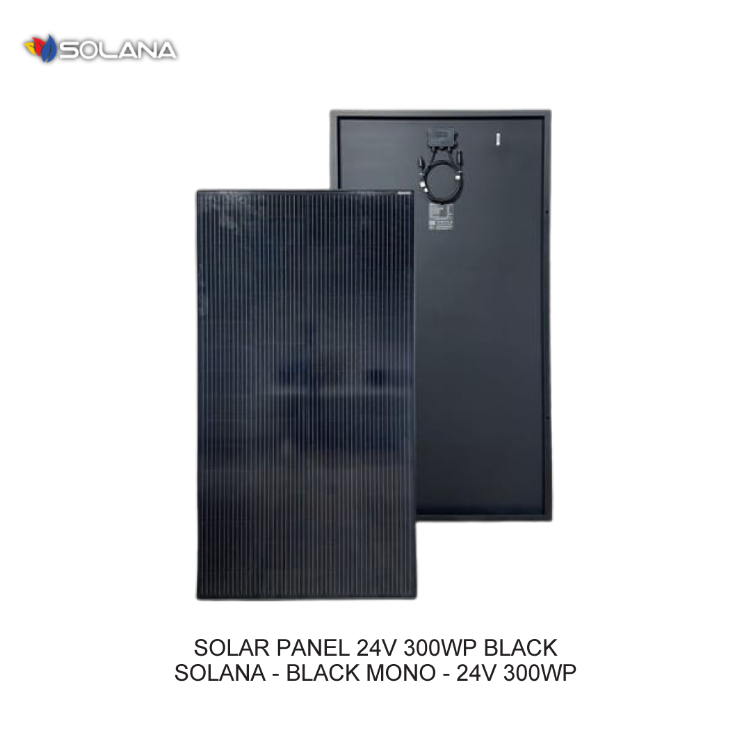 SOLAR PANEL 24V 300WP BLACK