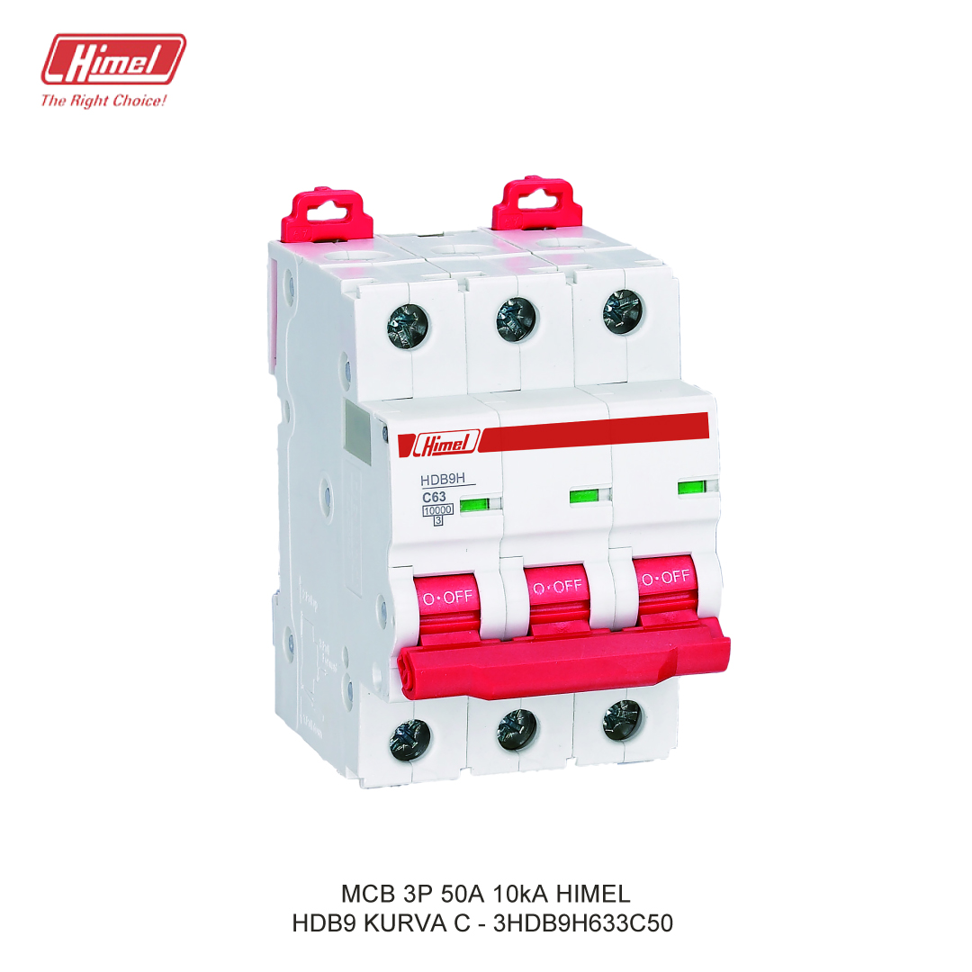 MCB HIMEL HDB9-63 C 3P 50A 10kA