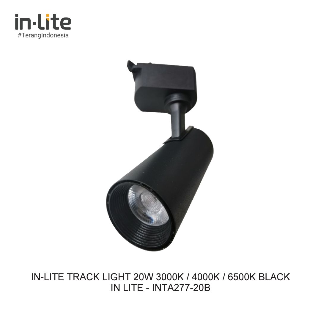 IN-LITE TRACK LIGHT 20W 3000K / 4000K / 6500K BLACK