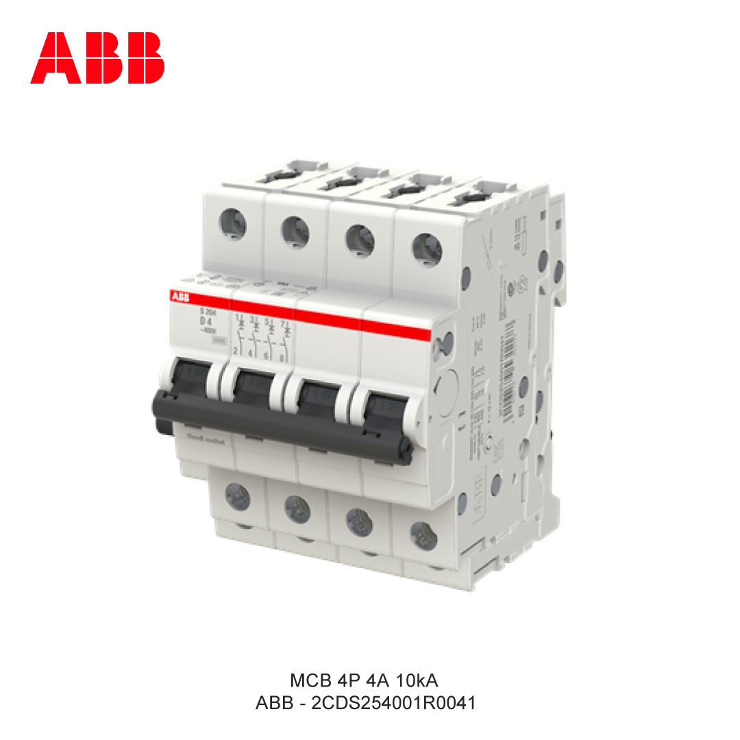 MCB 4P 4A 6kA/10kA CURVA D