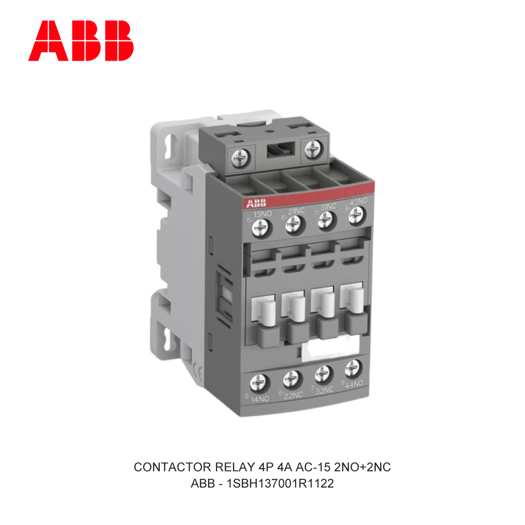 CONTACTOR RELAY 4P 4A AC-15 2NO+2NC