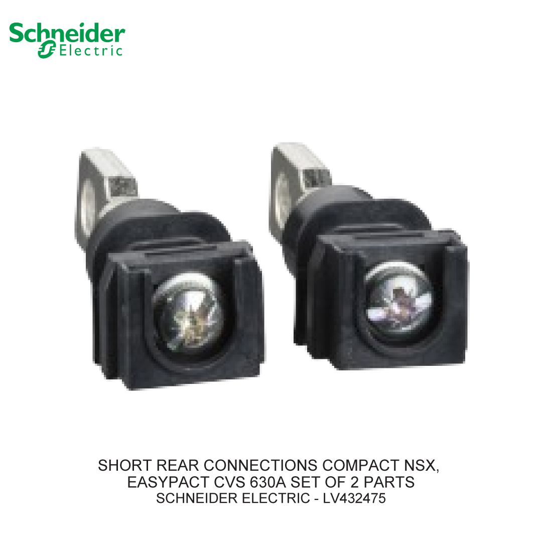 SHORT REAR CONNECTIONS COMPACT NSX, EASYPACT CVS 630A SET OF 2 PARTS
