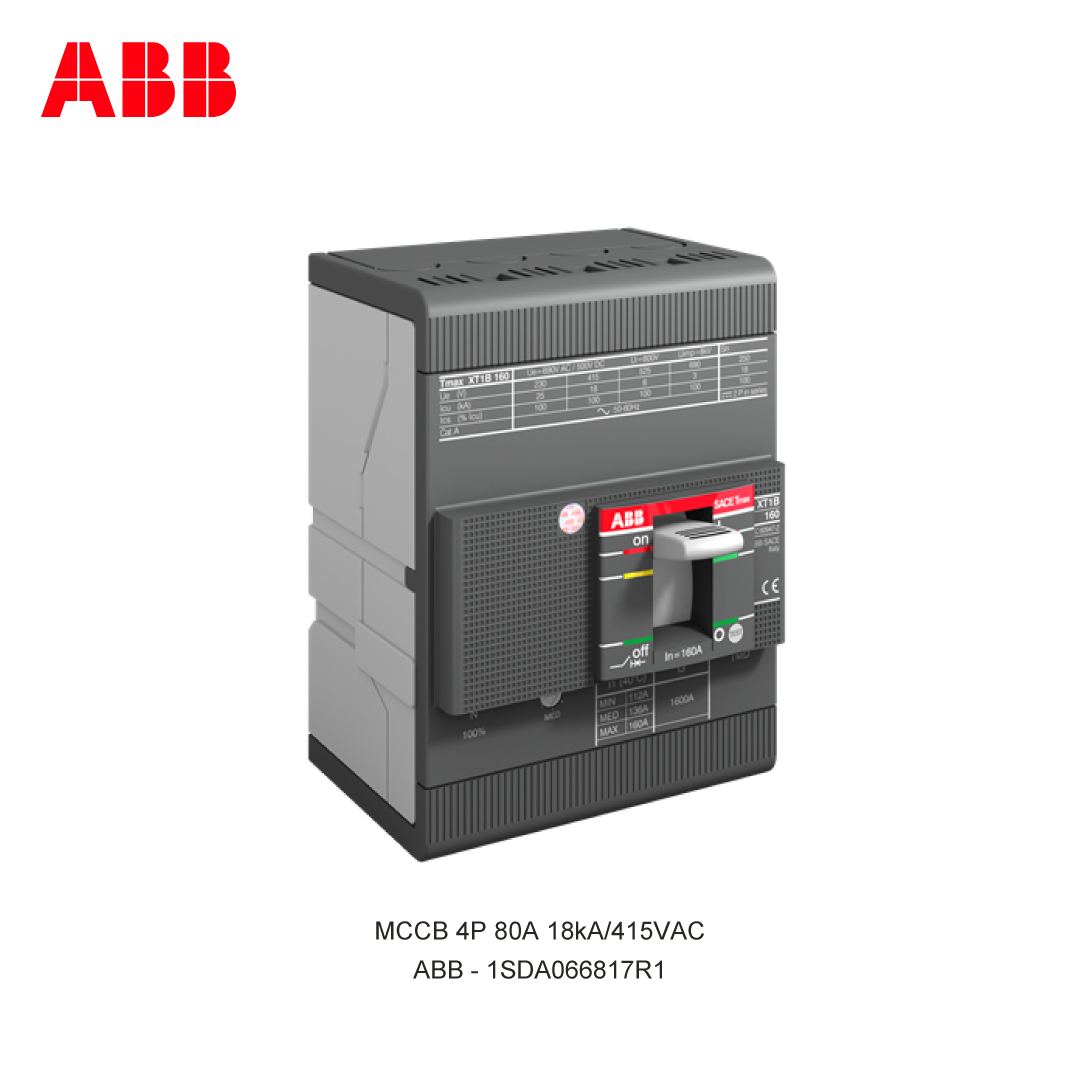 MCCB 4P 80A 18kA/415VAC