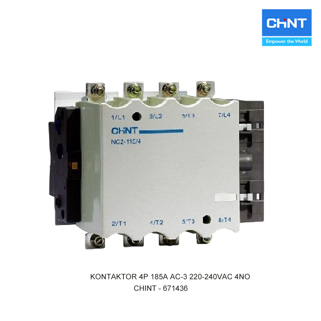 KONTAKTOR 4P 185A AC-3 220-240VAC 4NO