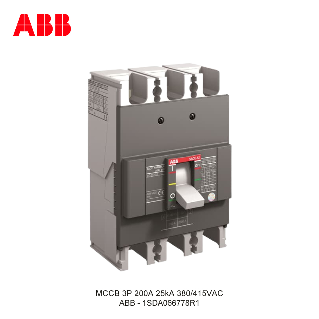 MCCB 3P 200A 25kA 380/415VAC