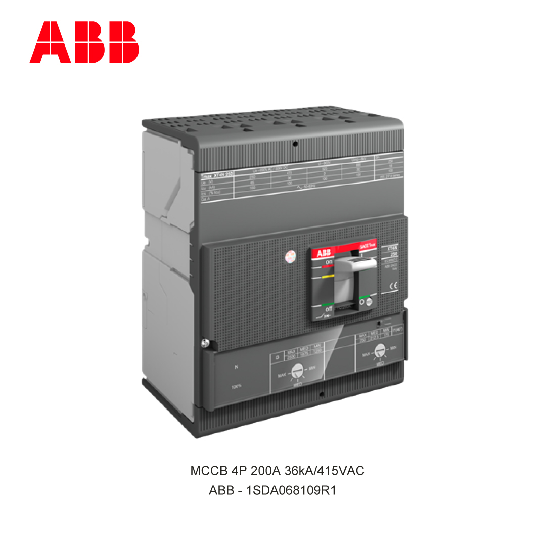 MCCB 4P 200A 36kA/415VAC