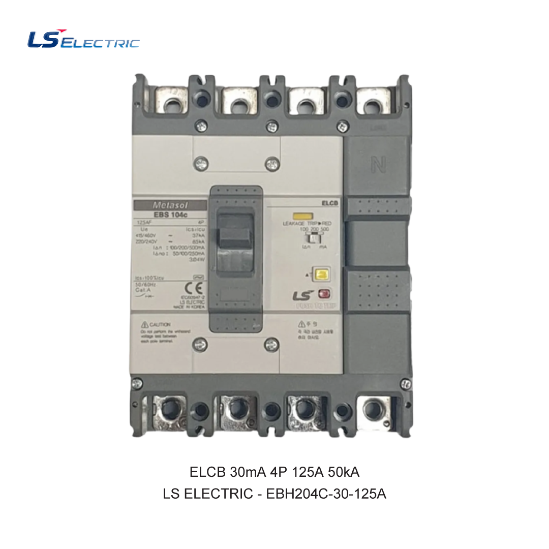 ELCB 30mA 4P 125A 50kA