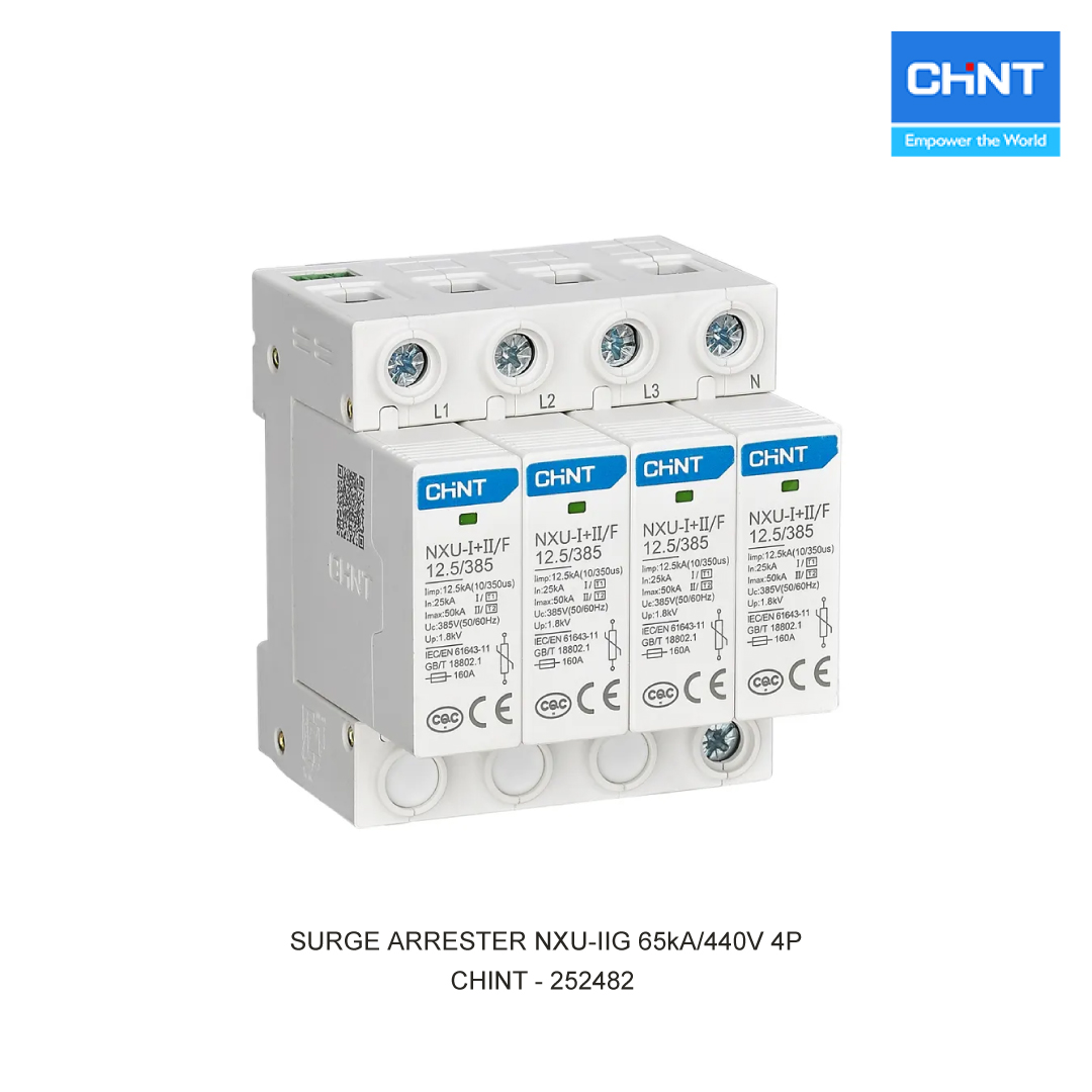 SURGE ARRESTER NXU-IIG 65kA/440V 4P
