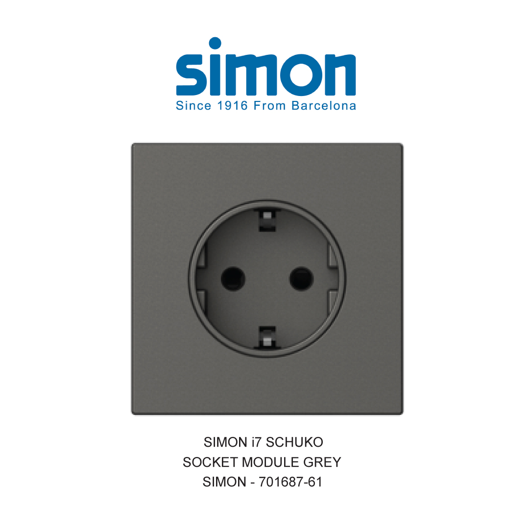 SIMON i7 STOP KONTAK SCHUKO ABU-ABU